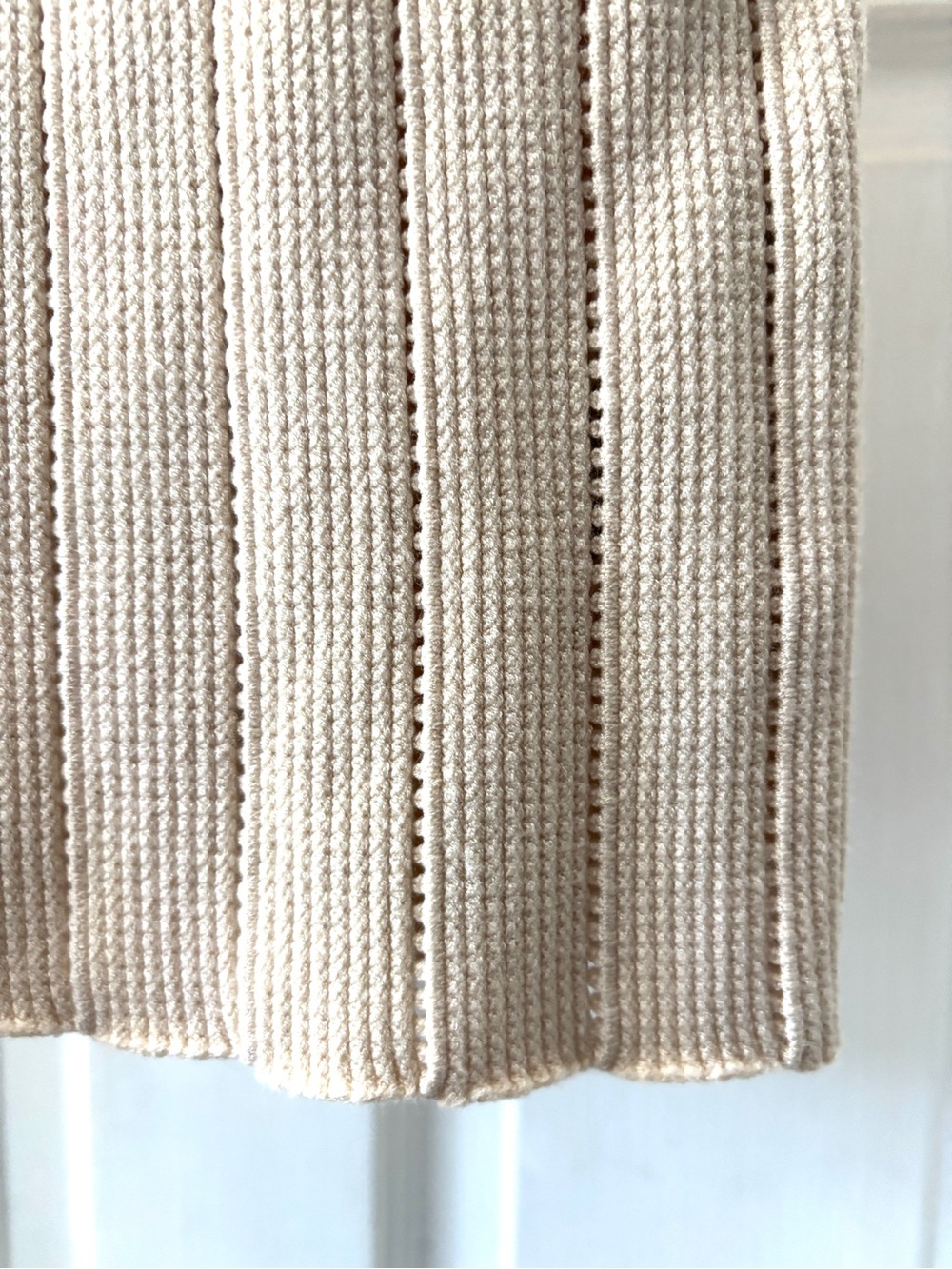 Reiss Dory Stitch Interest Square Neck Tank Vest Top Cream Size S - Picture 7 of 14
